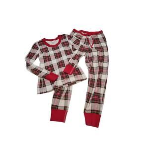 Hannah Anderson Christmas Classic Plaid Long Sleeve Pajamas Set Womens Size XS